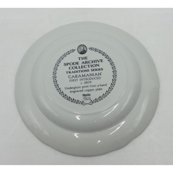 SPODE Archive Collection Traditions Series CARAMANIAN Plate Black and White - Picture 2 of 10